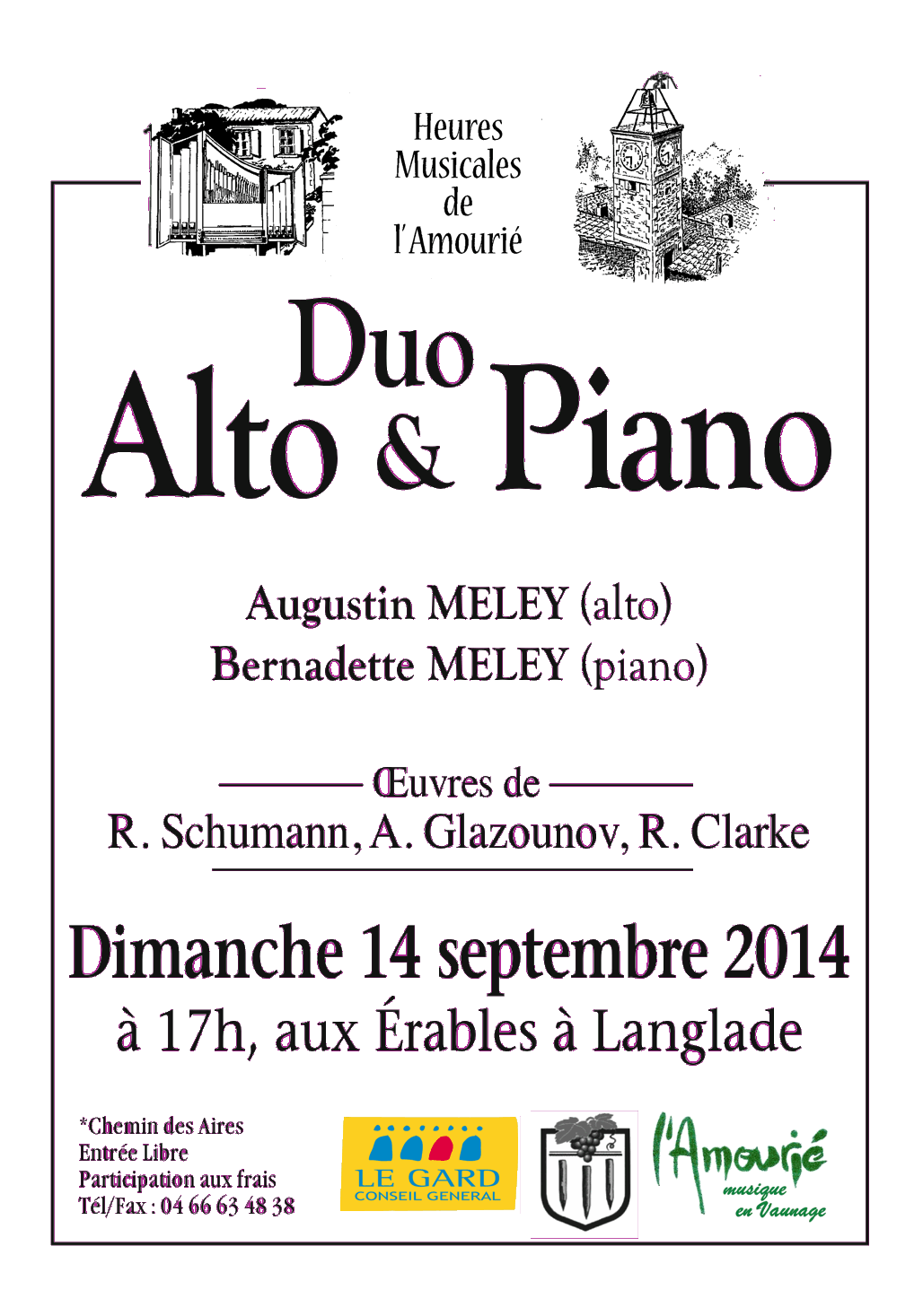 14 septembre 2014 : Alto & Piano