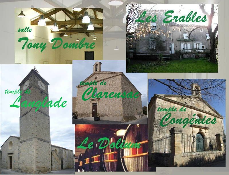 les différentes salles